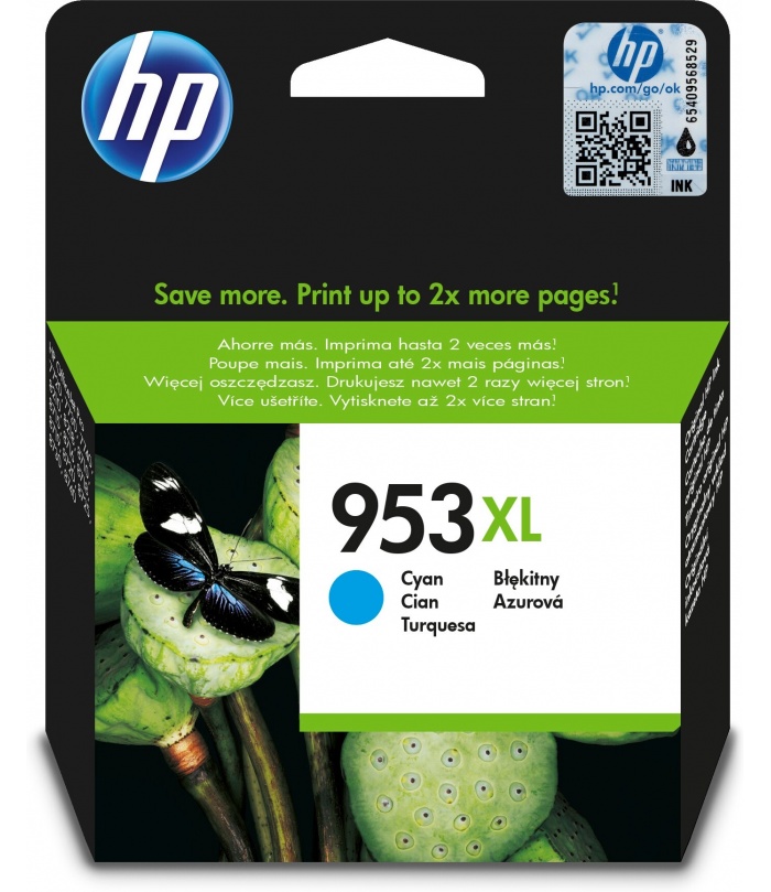 HP 953XL Oryginalny Wysoka (XL) wydajność Błękitny